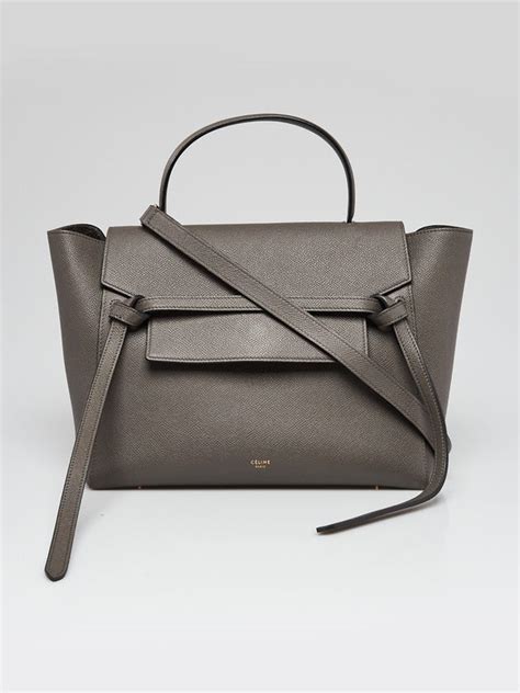 celine mini belt bag drummed leather|Celine leather bag.